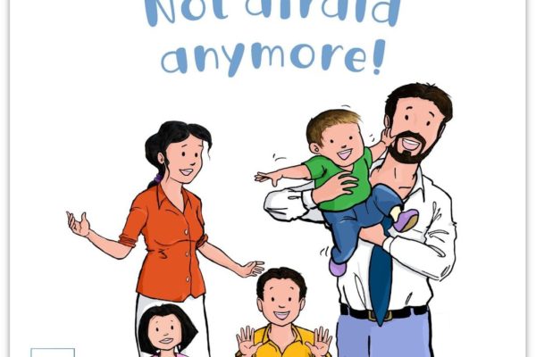 "Not afraid anymore!" book cover